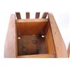 Image 3 : (2) Wood Rocking Chair Planters - 14" x 14" x 9"