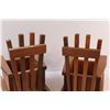 Image 5 : (2) Wood Rocking Chair Planters - 14" x 14" x 9"