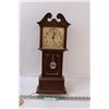 Image 1 : Westclox Wall Mount - Electric Grandmother Clock - 19" Long x 8" - Some Wear, as is