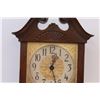 Image 2 : Westclox Wall Mount - Electric Grandmother Clock - 19" Long x 8" - Some Wear, as is