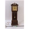Image 1 : Lux Electric Wall mount Grandmother Clock - 20" x 7" - Some Wear, as is