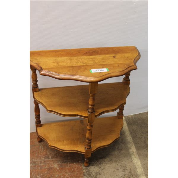* Three Tier Wood Accent End Table - 10" x 21" x 24"