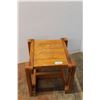 Image 1 : * Home Built Wood Stool - 19" x 19" x 18" - Some Wear