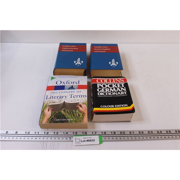 (4) Dictionaries: English-Deutsch, German, Literary Terms