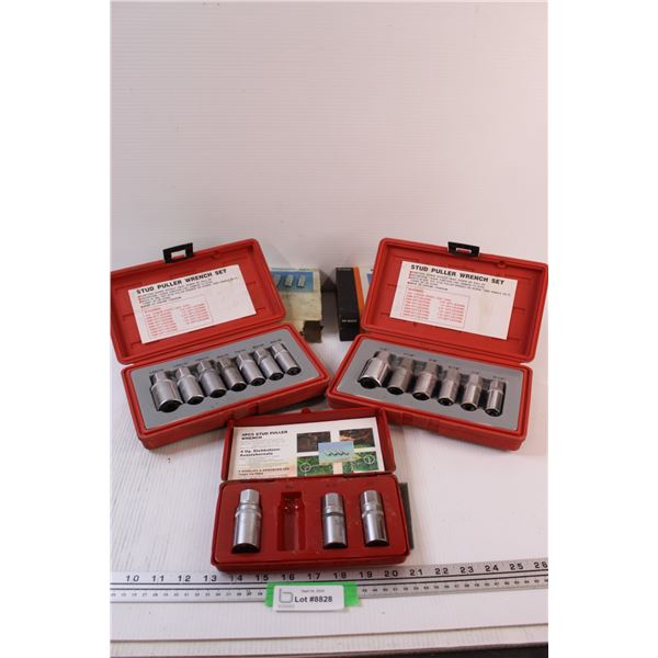 (3) Stud Puller Sets: Imperial & Metric Sets