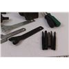 Image 5 : Shop Lot: (3) Pipe Cutters, Putty Knife, Punches, Body Work Dolly, Misc.