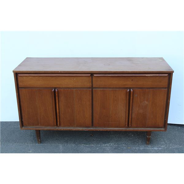 **MCM Wooden Buffet Stained Walnut - 54 L x 18Deep x 30 Tall