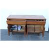 Image 2 : **MCM Wooden Buffet Stained Walnut - 54 L x 18Deep x 30 Tall