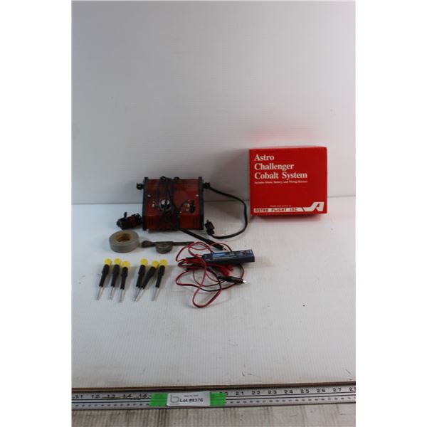 Astro Challenger Cobalt System, Deluxe Burning System, Kokam Battery Charger and Assorted Tools