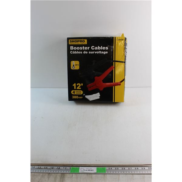 Shopro12' 4 Gauge Booster Cables