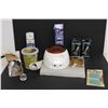 Image 1 : Gigi Wax Machine - Untested, Gel & Candle Making Waxes, 4 in 1 Battery Free Flashlight and Assorted 