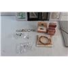 Image 3 : (4) Necklaces, (9) Rings. (2) Pairs of Earrings, Bracelet and (2) Jewelry Display Cases