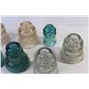 Image 2 : (11) Glass Insulators - CNR - Armstrong - Hemingray - Dominion (some have chipping)
