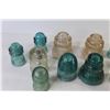 Image 3 : (11) Glass Insulators - CNR - Armstrong - Hemingray - Dominion (some have chipping)