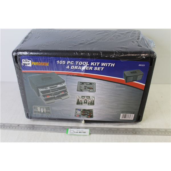 Prograde 105 Piece Tool Kit - 4 Drawer Set (NIB)