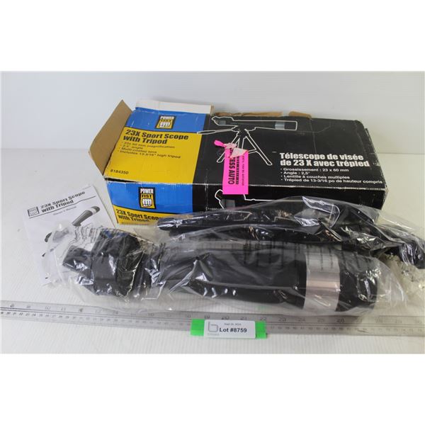 23X Sport Scope w/Tripod (NIB)