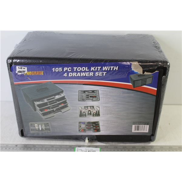 Prograde 105 Piece Tool Kit - 4 Drawer Set (NIB)