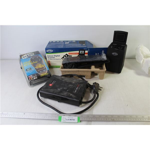 Spiker Non Slip Shoe Cleats - Optex Digital Scanner (untested) - Next Gen PCS Power Conditioner (unt