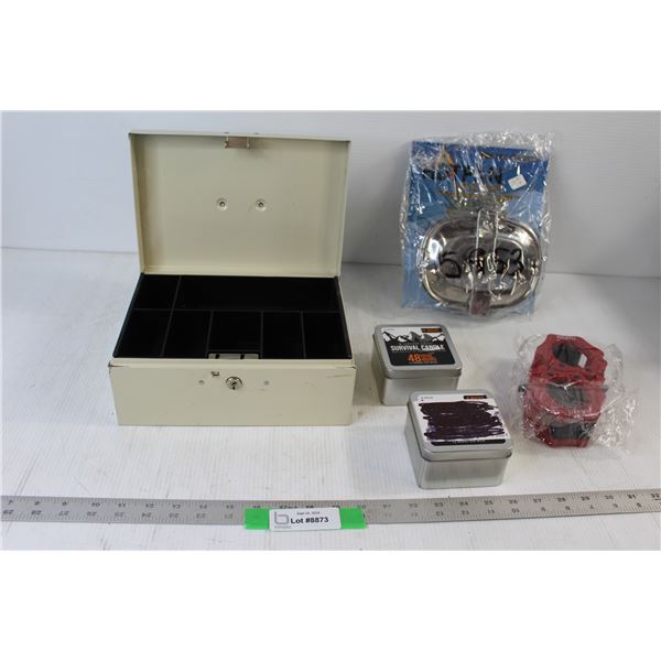 Hotpan Mini Oven, Hulkfit Braces, Survival Candle, Change Box