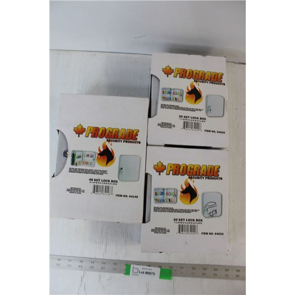 Prograde 48 Key Lockbox, (2) Prograde 20 Key Lockboxes
