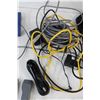 Image 6 : Blackweb Power Bank, (2) Glass Insulators, Assorted Phone cables, Office Depot Baseball Cap