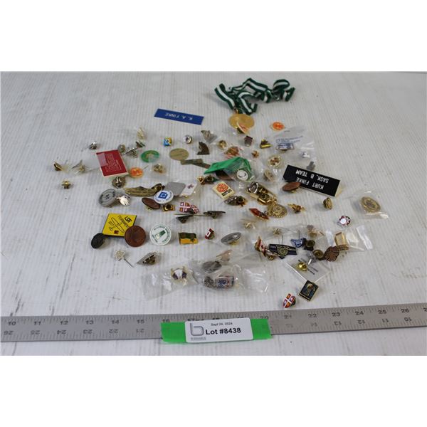 Assorted Pins and Pinback Buttons