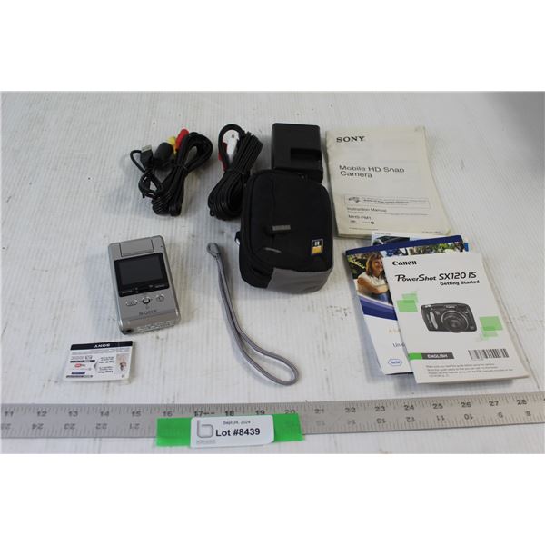 Sony HD Camera - Tested Works, Camera Case, Charger, Manuals