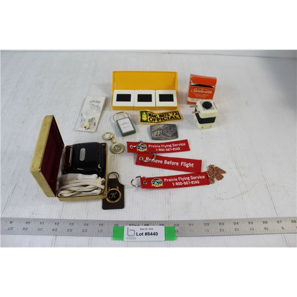 (7) Keychains, Beard Trimmer/Shaver - Untested, Small Picture Films