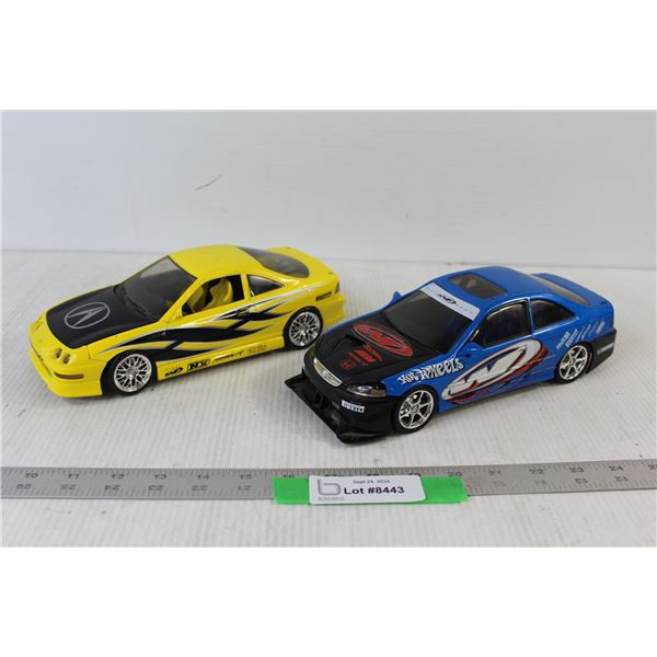 (2) Hotwheels Die Cast Cars - Acura Integra, Honda Civic Si