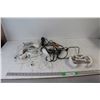 Image 1 : (5) Wii Nunchucks, Wii Wheel, Assorted Cords and Microphone