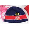 Image 2 : (2) Nascar Hats, Chicago Blackhawks Hat, Nascar Toque, Pink Shoelaces/Hockey Laces,