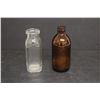 Image 5 : (5) Glass Bottles, (2) Coke Glasses, Milk Bottle