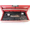 Image 5 : Jobmate Tool Box With Sockets, Wrenches, Screwdrivers, Drill Bits, Assorted Tools - 21" x 10" x 13"