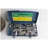 Image 3 : 21 pc Socket Wrench Set and Vintage Metal Container