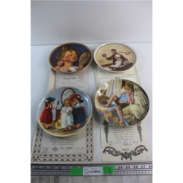(3) Edwin M. Knowles and Reco Decorative Souvenir Plates
