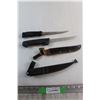 Image 1 : (2) Filleting  Knifes with Sheaths