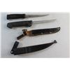 Image 4 : (2) Filleting  Knifes with Sheaths
