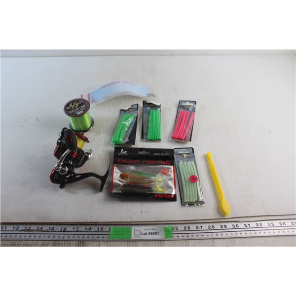 Lilai Fishing Reel, Hooks, Nylon Line and Accessories