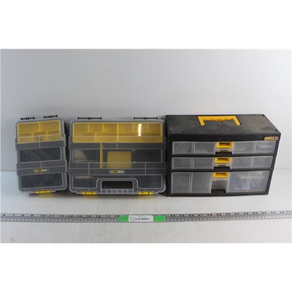 (3) FixIt and Rimax Tool Boxes and Drawers