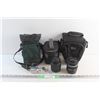 Image 1 : (3) Lowepro Camera Bags, Stylus 760 Camera and (2) Canon & Nikon Camera Lenses