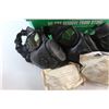 Image 8 : (3) Gas Masks with Filters and Shopping Basket