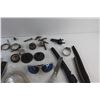 Image 3 : (2) Windshield Wipers, Carabiner, Hose Clamps and Assorted Items