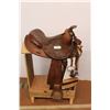 Image 1 : * 14" Barrel Saddle, Cow Country by Circle Y, Padded Seat, 6.5" Wide Gullet. Single Rigging, Rawhide