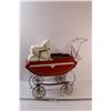 Image 1 : *Vintage Baby Doll Children's Stroller - 21" x 22" x 10" - Missing Rubber on Rims, Some Wear
