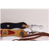 Image 2 : Leather Headstall w/ Noseband, Curb Bit & Split Reins, Handmade Vinyl & Leather Bridle
