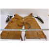 Image 1 : Sears Leather Kids Chaps & (2) Mustang Toy Guns in Holsters
