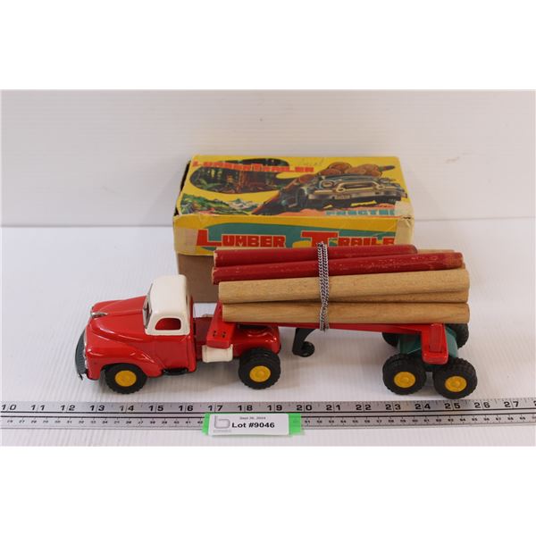 Vintage Lumber Hauler & Trailer Toy Set in Original Box