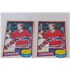 Image 2 : (2) Guy LaFleur 1980-81 OPC Hockey Cards