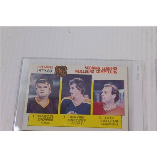 2) 1979-80 NHL OPC Scoring Leader Cards - Bodnarus Auctioneering