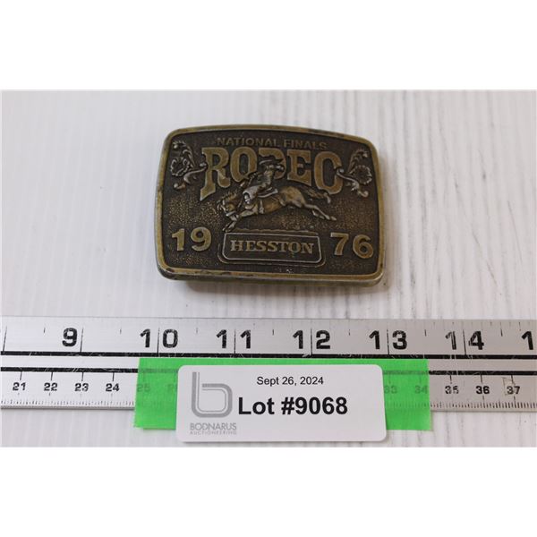 Hesston National Finals Belt Buckle - 1976